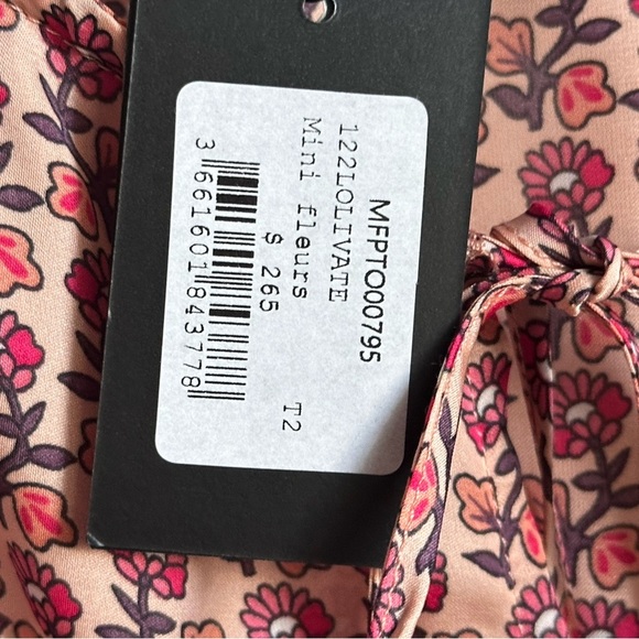 Maje Lolivate Printed Top Size 2 New MSRP $265.00 - Picture 7 of 9